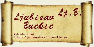 Ljubisav Buckić vizit kartica